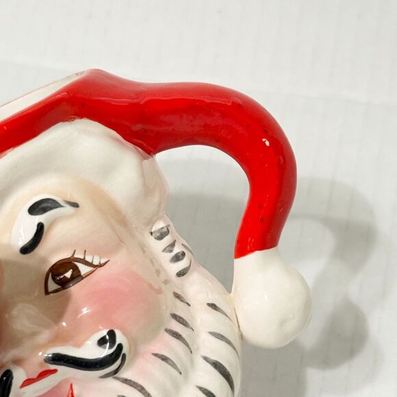 Vintage MCM Napco Winking Santa Mug/ Cup 1950s KDX244 Kitschy - Picture 10 of 10